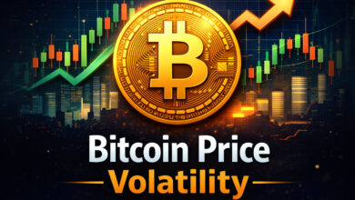 Bitcoin price volatility