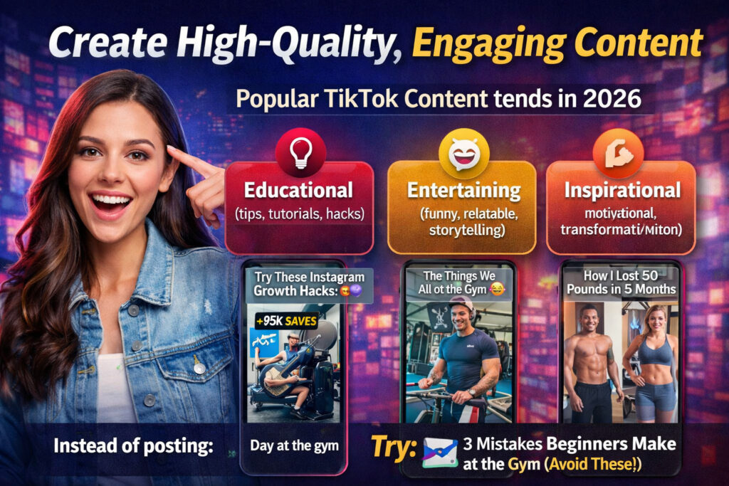 Create engaging TikTok content tips