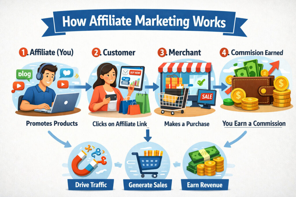 How does affiliate marketing work