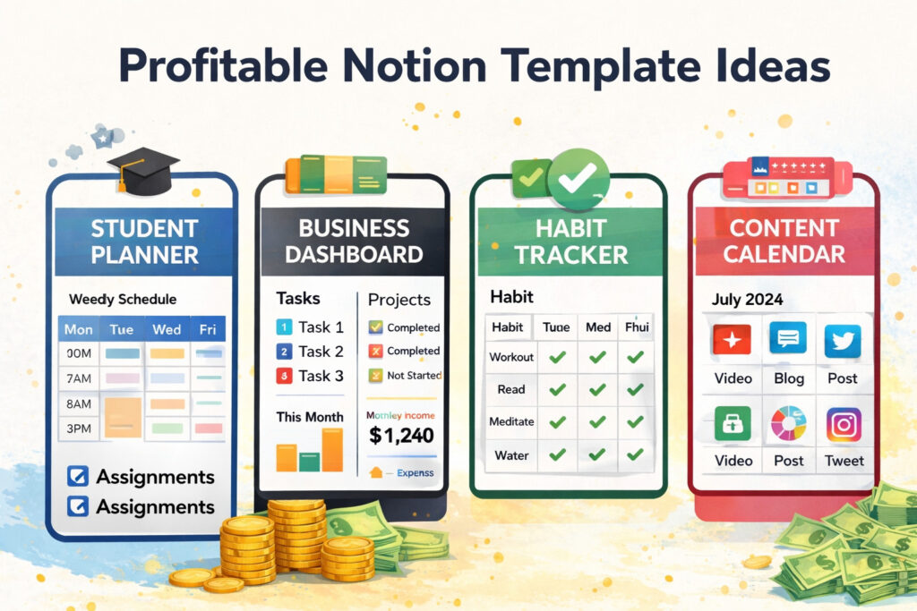 Profitable Notion template ideas