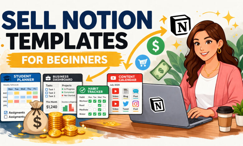 Sell Notion templates for beginners