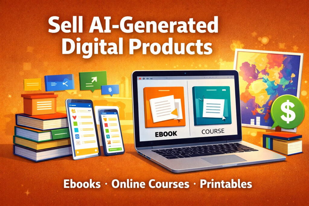 Sell digital products with AI tools