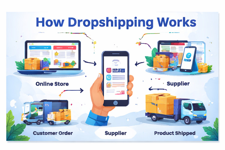 how dropshipping works
